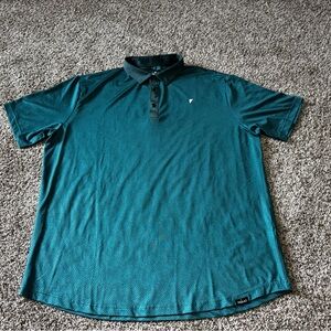 Primo Men’s Dark Green Golf Polo, Sz 3x